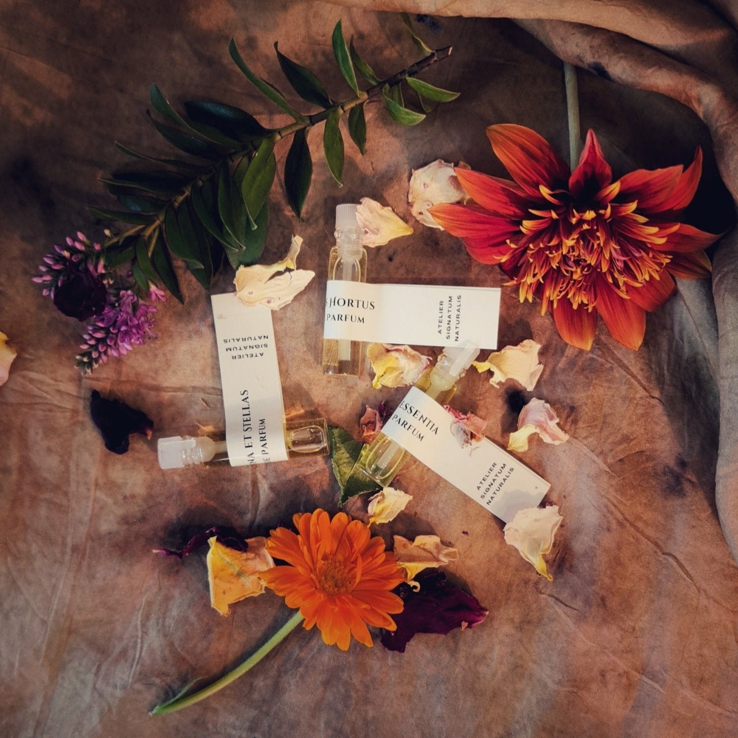 Handcrafted limited edition natural perfume testers