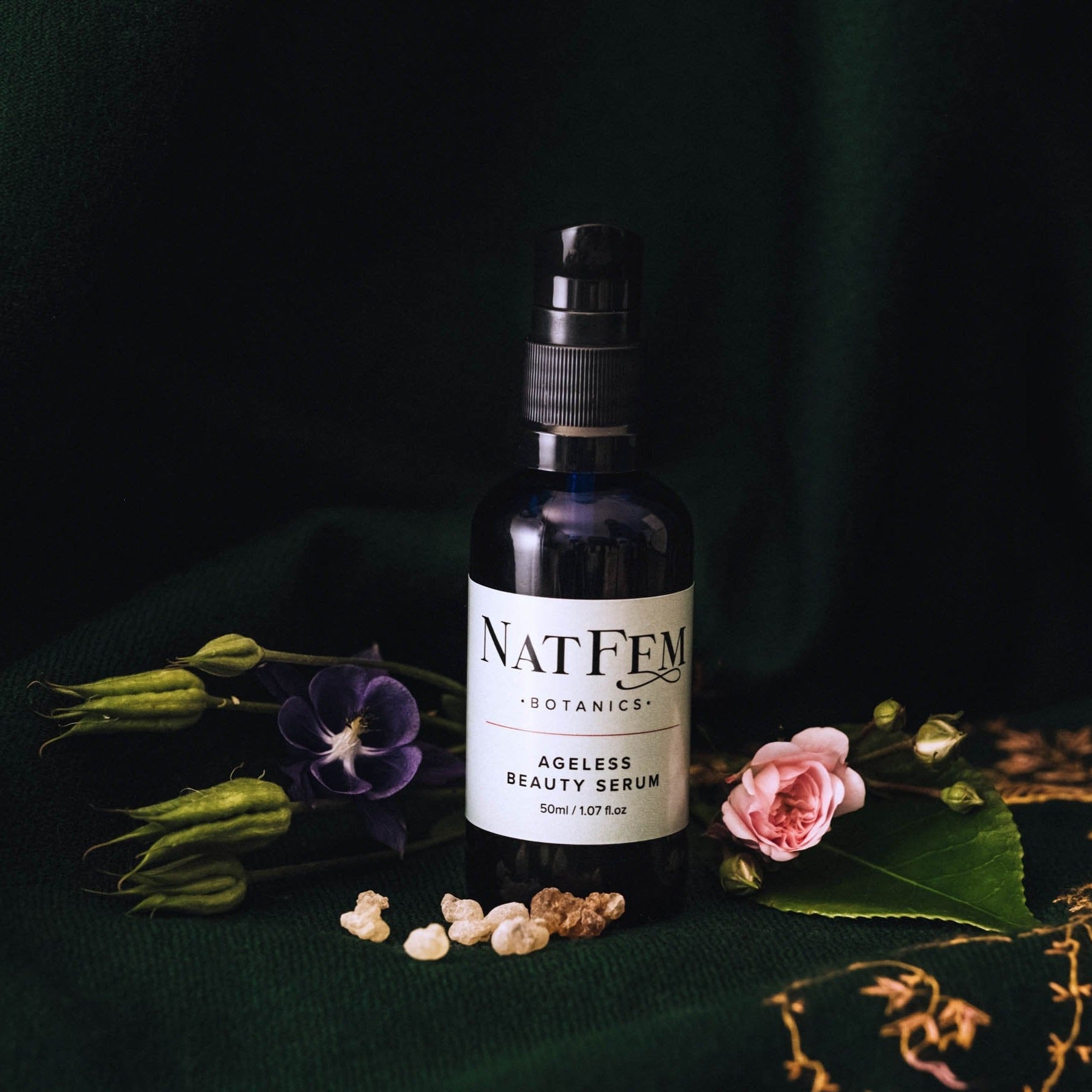 Luxury botanically infused facial serum women and men of all ages